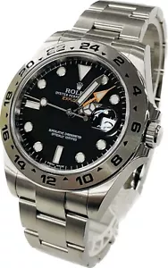 Rolex Explorer II 216570 Black Automatic Oyster w/Gurantee Card Near Mint A572 - Picture 1 of 14