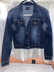 New Look Ladies Denim Jean Trucker Jacket Size Medium - Picture 1 of 3