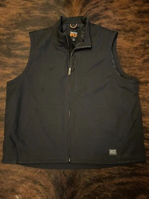 New Men’s XXL Timberland Pro Rain Repel ThermoLite Insulated Black Vest - Image 1 of 4