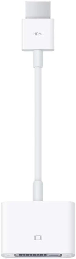 Apple HDMI to DVI Adapter for External Display - White (MJVU2AM/A) - Image 1 of 1