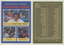 2020 Topps Heritage Minor League Edition Blue /99 Johneshwy Fargas Nick Heath