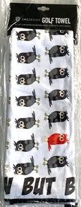 NUTHIN BUT BIRDIES  !!! 19 x 37 MICROFIBER SUEDE GOLF TOWEL  LOOP HANDLE     C17 - Picture 1 of 4