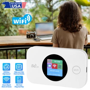 Unlocked 5G Wireless LTE WiFi Router Mobile Broadband Portable LED Modem Hotspot - Picture 1 of 10