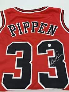 Scottie Pippen Signed Autographed Chicago Bulls Jersey Sz XL W/COA Card
