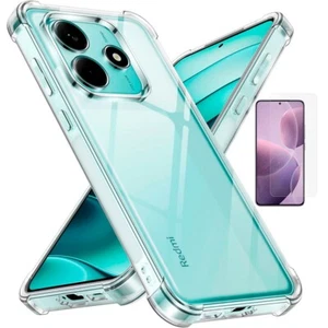Funda Xiaomi Redmi Note 14 4G Transparente Reforzada Antichoque + Protector - Imagen 1 de 11