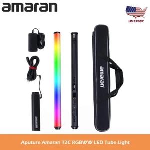 Aputure Amaran T2c RGBWW Full-Color LED Tube Light RGB Video Light Wand Stick US - Picture 1 of 8