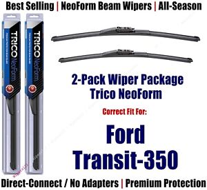 2-Pack Super-Premium NeoForm Wipers fit 2015+ Ford Transit-350 - 162915/2115