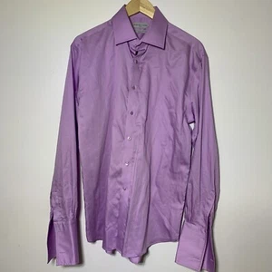 Steven Land Elite Mens Long Sleeve Button Up Dress Shirt Pink Size 16-34/35 - Imagen 1 de 3