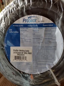 2/0 Copper Welding Battery Cable Black 600V USA 105c EPDM JACKET 50' ft  - Picture 1 of 4