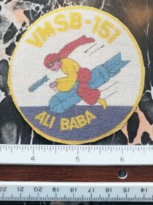 VMSB-151 Ali Baba Marine Scout Bombing Squadron USMC Cut Patch