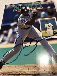 Frank Thomas Signed Autograph Signed Baseball Card Monthly Magazine October 91 - Picture 1 of 3