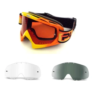 PULSE ORANGE MOTOCROSS MX QUAD OFF ROAD BMX MTB GOGGLES BUNDLE DEAL - Picture 1 of 1