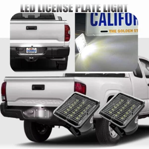 2PCs LED License Plate Lights For Toyota Tacoma 2016-2019 Tag Lamps Housing - Picture 1 of 11