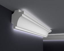 10m Moulure en Stuc Espalier Corniche de Plafond Lumineuse pour Indirecte LED De