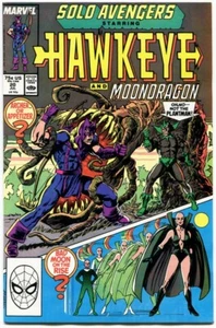 Solo Avengers 20 NM+ 9.6 Hawkeye Moondragon Marvel 1989 - Bild 1 von 2