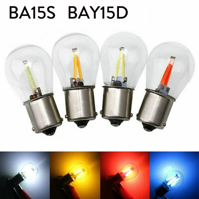 1156 1157 BA15S BAY15D LED Red White Yellow 2W 4W Turn Signal Car Light Bulbs EM - Image 1 of 4