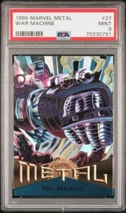 1995 Marvel Metal #27 War Machine PSA 9 - Picture 1 of 2
