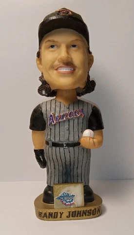 2001 Y2K World Series Arizona Diamondbacks Randy Johnson Hand Painted Bobblehead Cover