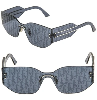 CHRISTIAN DIOR CLUB Navy Blue Mirror Print Oblique DIORCLUB M6U Sunglass CD40116 - Image 1 of 4
