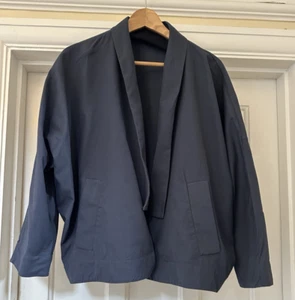 Cos Jacke Damen UK M blau offen 100% Baumwolle leicht - Bild 1 von 12