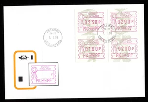 Finnland ATM 17 FDC Versandstelle PK-PF in Helsinki Tastensatz - Picture 1 of 1