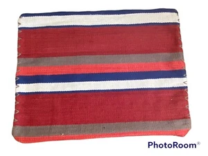 Vintage Kilim Cushion Cover  Square Wool Kelim Pillow  Decor 65x50cm -14 - Picture 1 of 9