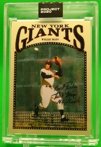 Tarjeta de béisbol Topps Project 2020 MLB 1952 exclusiva en línea de Willie Mays - Imagen 1 de 26