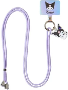 Sanrio Kuromi Shoulder Strap Lanyard Phone Strap Adjustable Handsfree 844055 JPN - Picture 1 of 11