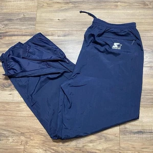 Starter Track Pants Mens XL Ankle Zip Pockets Mesh Lined Drawstring - Picture 1 of 7