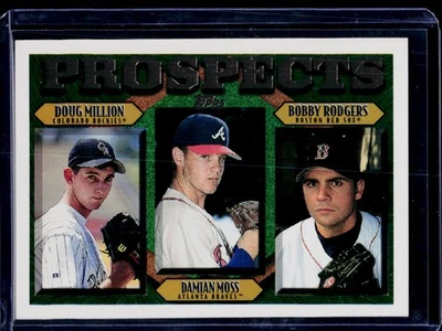 1997 Topps #200 Doug Million / Damian Moss / Bobby Rodgers PROS, RC - Image 1 of 2