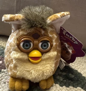 VINTAGE 1999 TIGER FURBY BUDDIES GIRAFFE BEANIE PLÜSCH AUTHENTISCH Etikett - Bild 1 von 6