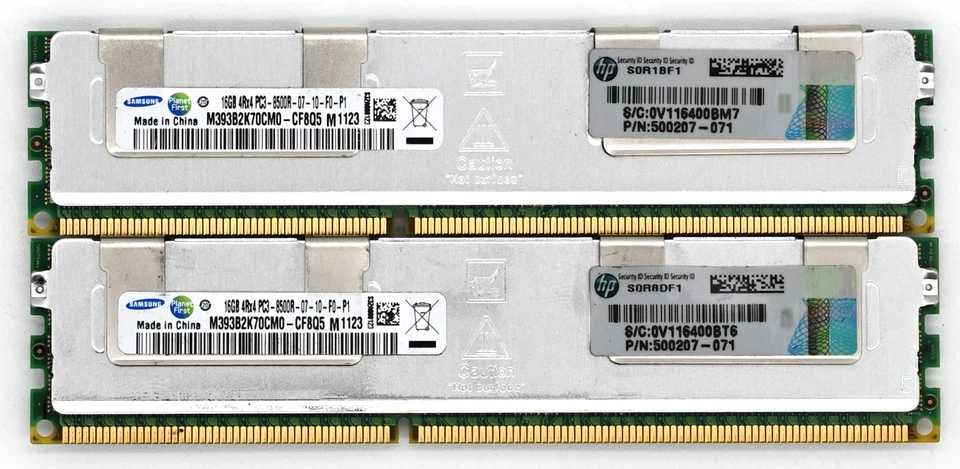 12x Samsung 16GB 4Rx4 DDR3 ECC Servidor Registrado RAM PC3-8500R M393B2K70CM0-CF8 Foto 1 de 1