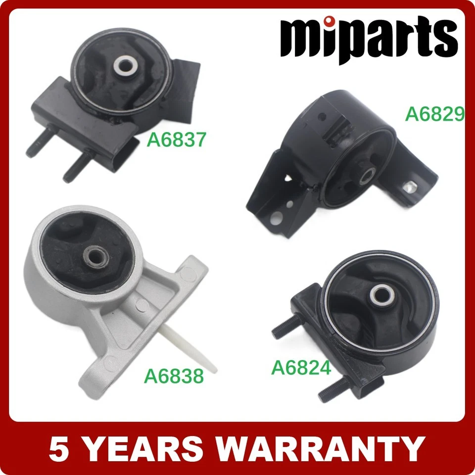 Engine Motor AND Trans Mount Set 4PCS FIT FOR 2002-2007 Suzuki Aerio 2.0L 2.3L - Image 1 of 4