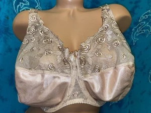 Fantasie 6001 Nude Beige Belle Floral Embroidery Lace Full Coverage Bra 38JJ - Picture 1 of 6