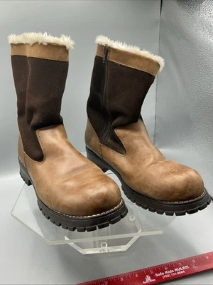 Bota para mujer Bass Evelyn de cuero sintético de piel marrón talla 10 M Foto 1 de 4