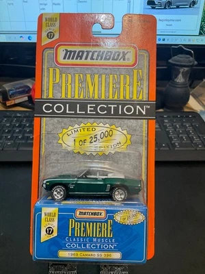 1998 MATCHBOX PREMIERE COLLECTION CLASSIC MUSCLE " 1969 CAMARO SS 396 " L.E. - Image 1 of 4