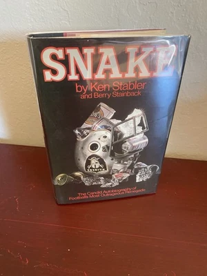 Snake by Ken Stabler 1986 Signed 1st Ed Oakland Raiders Foto 1 de 4