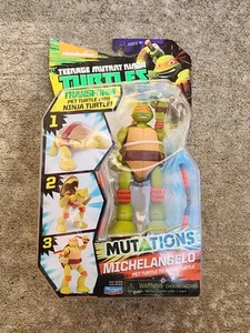 Teenage Mutant Ninja Turtles TMNT Mutations Pet to Ninja Figure Michaelangelo - Picture 1 of 3