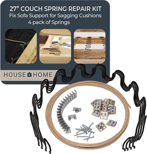 House2Home 27" Couch Spring Repair Kit to 27" 4-pack Kit, Black - Picture 1 of 8