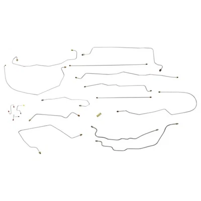 Chevrolet GMC C1500 1990-94 cabina estándar platón largo kit completo de línea de freno, acero inoxidable Foto 1 de 4