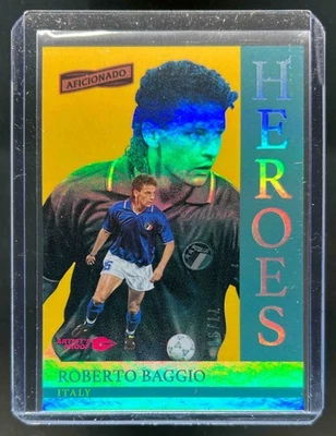 Panini Aficionado Roberto Baggio Heroes 2016-17 prueba de artista rojo #/99 Foto 1 de 2