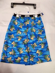 Boys Star Wars long sleep shorts x-large 14/16 lightweight elastic waist New - Picture 1 of 3