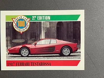 1987 Ferrari Testarossa Coupe Traumautos 2. Ausgabe Sammelkarte RAR!! Nr. 96 - Bild 1 von 2