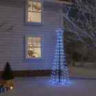  LED Weihnachtsbaum Kegelform Blau 108 LEDs 70x180cm Lichterbaum Deko vidaXL