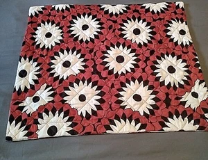 1 funda de almohada estándar blanca/roja negra acolchada floral - Imagen 1 de 8