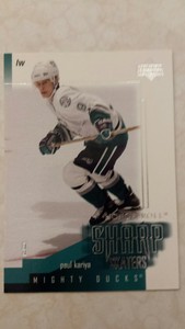 2001-02 UD Upper Deck Honor Roll Sharp Skaters Paul Kariya Card SS1