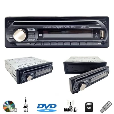 Stereo auto radio aux usb sd fm lettore cd dvd vivavoce in-dash audio - Immagine 1 di 4