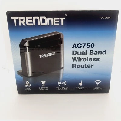Trendnet TEW-810DR AC750 Dual Band Wireless Router Wi-Fi Wireless N & AC OpenBox - Image 1 of 4