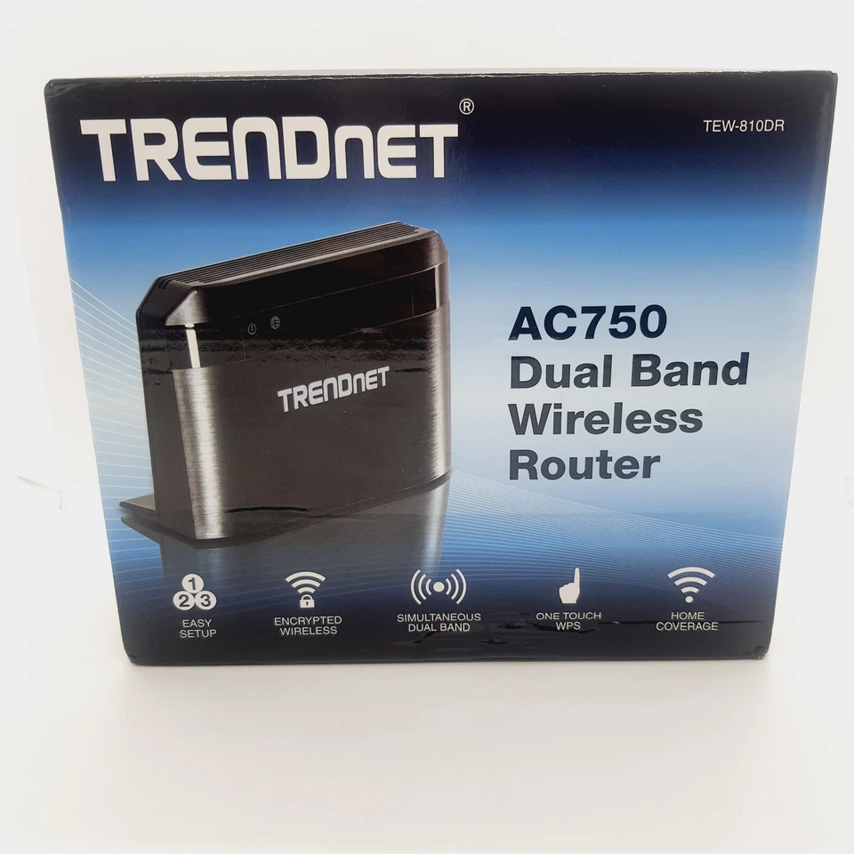 Trendnet TEW-810DR AC750 Dual Band Wireless Router Wi-Fi Wireless N & AC OpenBox - Image 1 of 4