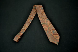 NWT ETRO Paisley Silk Tie Brown Teal Orange 12026 11024RB - Picture 1 of 6